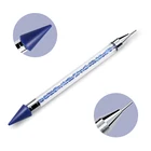 Двухсторонняя ручка Стразы для захвата, стразы, драгоценные камни, кристаллы, шпильки, восковой карандаш, ручка для дизайна ногтей, инструмент для украшения своими руками