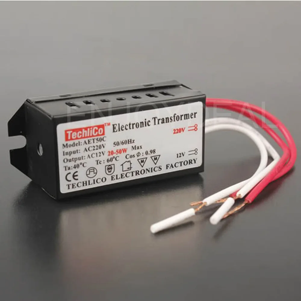 12V 20-50W блок питания привод электронного трансформатора для светодиодной полосы света