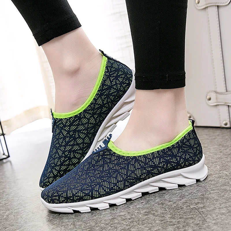 Женская обувь Повседневная на плоской подошве Лоферы платформе Сетчатые