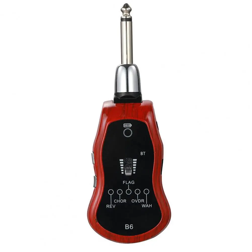 b6 bluetooth wiederaufladbare elektrische gitarre kopfhörer bluetooth empfänger mini verstärker mit 5 effekte für elektrische gita