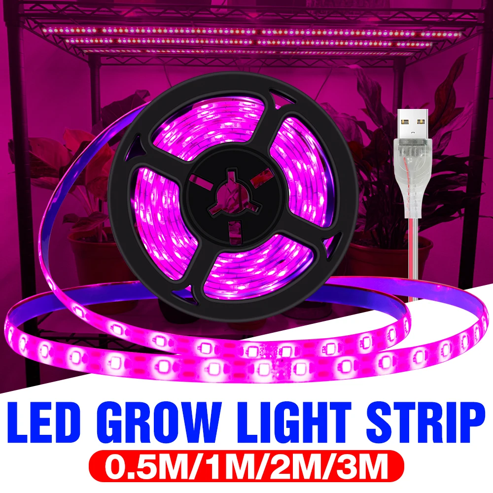 Фото - Водонепроницаемый для сельскохозяйствнных ламп полоса 1M 2M 3M USB кабель с фито светильник светодиодный полный спектр для выращивания гидропо... абразивная полоса 3m hookit 255p p240 70ммх425мм
