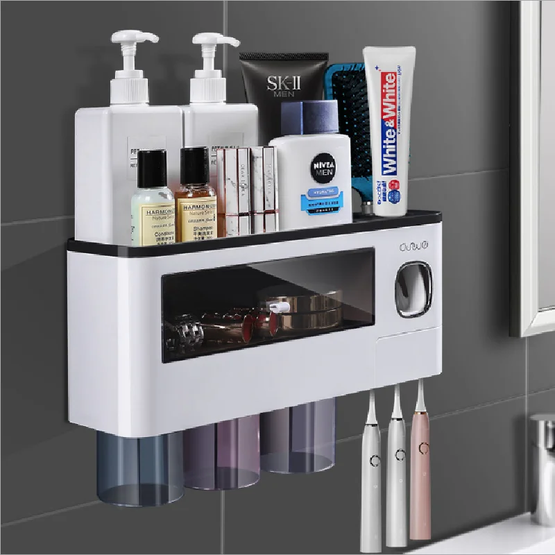 Набор аксессуаров для ванной органайзер держатель зубных щеток Автоматический