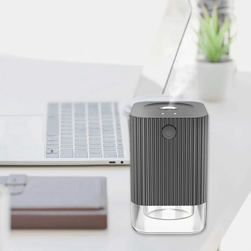 

2Set Pressless Disinfection Hand Humidifier Portable Intelligent Induction Sprayer Desktop Hand Cleaner, White & Black