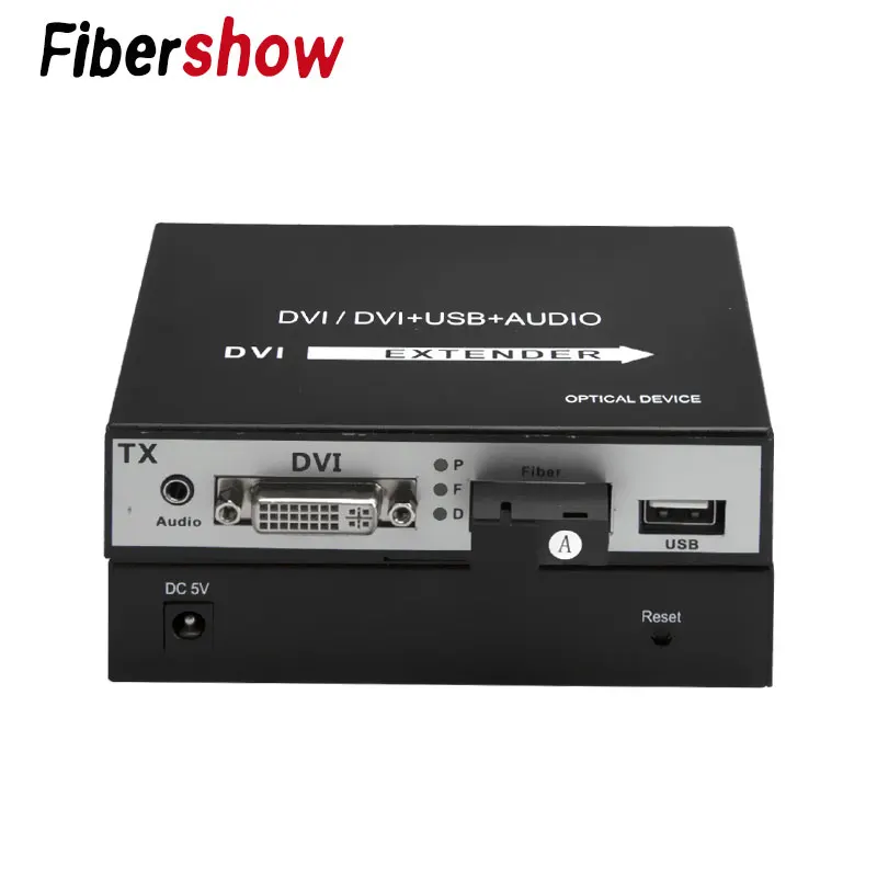 DVI Оптоволоконный конвертер 1080 P DVI волоконно-оптический видео удлинитель KVM(DVI+ USB) к волоконной мыши и клавиатуры сжатого