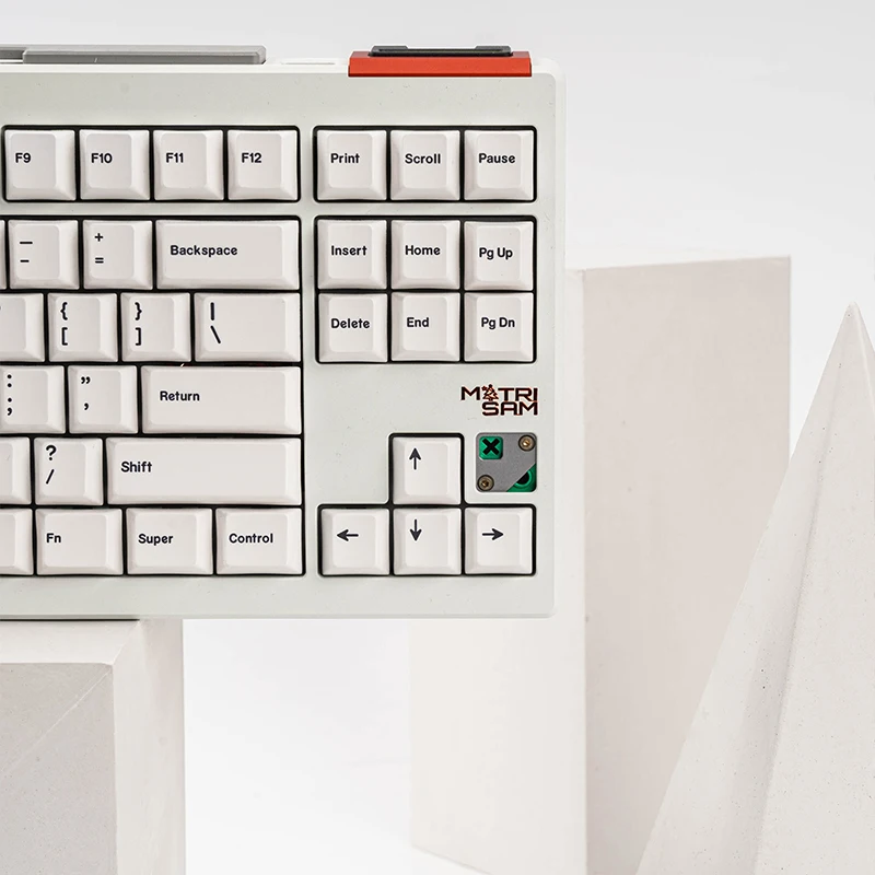 Клавиши PBT R2 белые термосублимационный процесс механическая клавиатура FamousKBD |