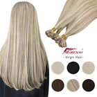 Moresoo Utip волосы для наращивания, натуральные человеческие волосы, прямые, двойные, 10 А, Кончики ногтей с кератином, 1 г1S, горячее слияние