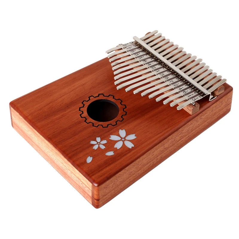 

17 Keys Kalimba Mahogany Wooden Thumb Piano,Thumb Piano Portable Thumb Piano for Music Lover, Beginners, Children
