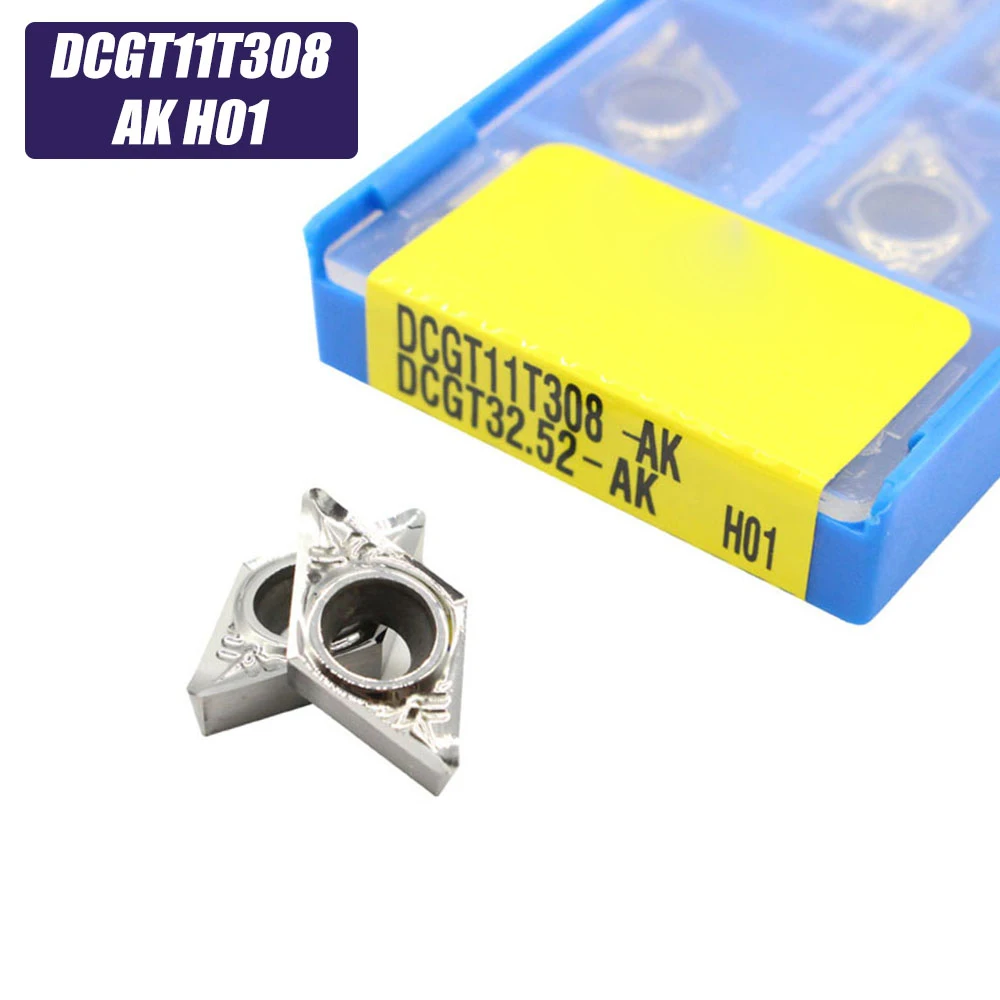20 шт. DCGT11T308 AK H01 dcgt32 52 токарный инструмент Алюминиевый резак лезвие вставка для