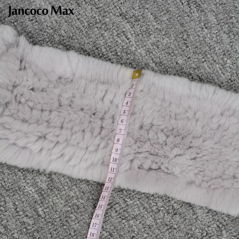 Плотный вязаный шарф Jancoco Max Lady из натурального кролика Рекс высококачественные