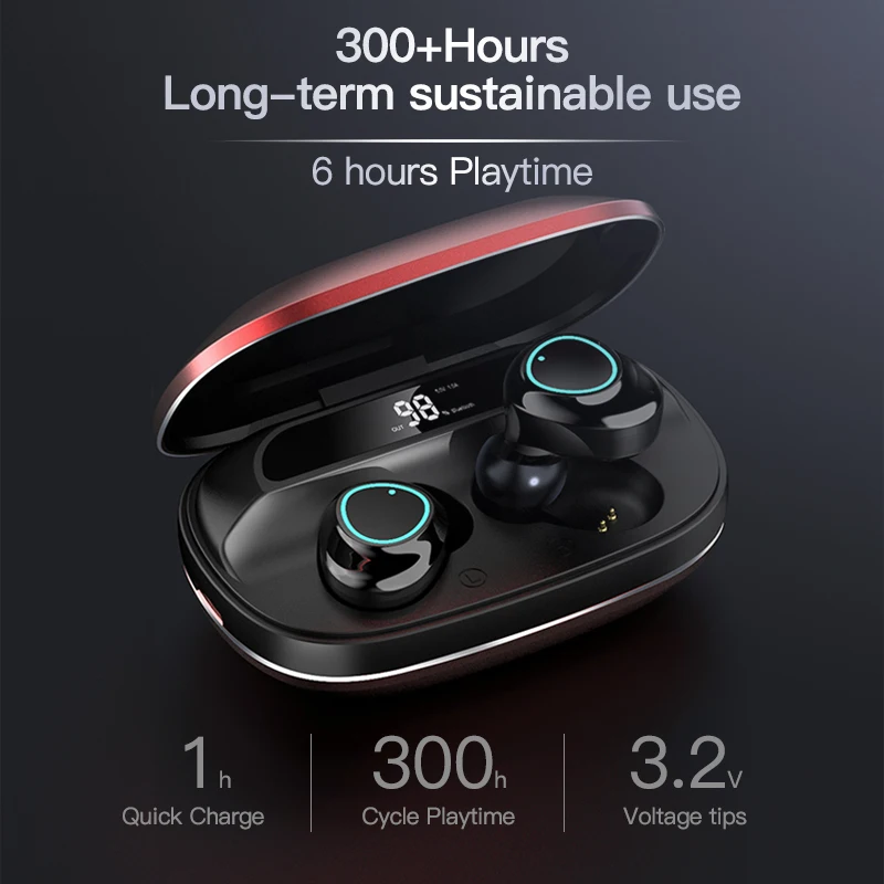 G16 TWS Bluetooth наушники с сенсорным управлением 6D стерео HiFi Звук гарнитуры