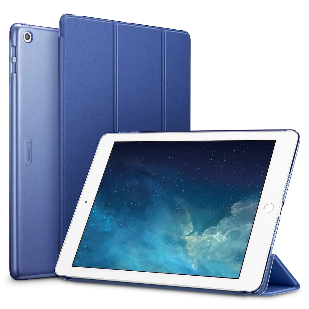 Blue ESR чехол для iPad 7th Gen 10," 10,2 ударопрочный Ptotective чехол Trifold Smart Auto Sleep Wake Fold Stand чехол для iPad 7 - Цвет: Blue