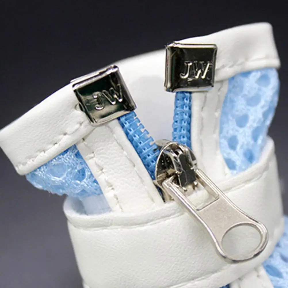 

Dog Shoes Pet Puppy Teddy Mesh Zipper Sneakers Breathable Magic Tape Closure Cat Dog Shoes Dog Supplies 2021