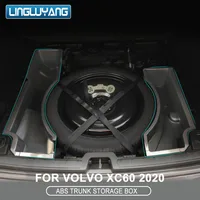 Для Volvo xc60 2018 2019 2020 2021 2022-23 багажник ящик для хранения xc60 запасная коробка для хранения шин ABS Материал/Флокирование автомобильные аксессуары