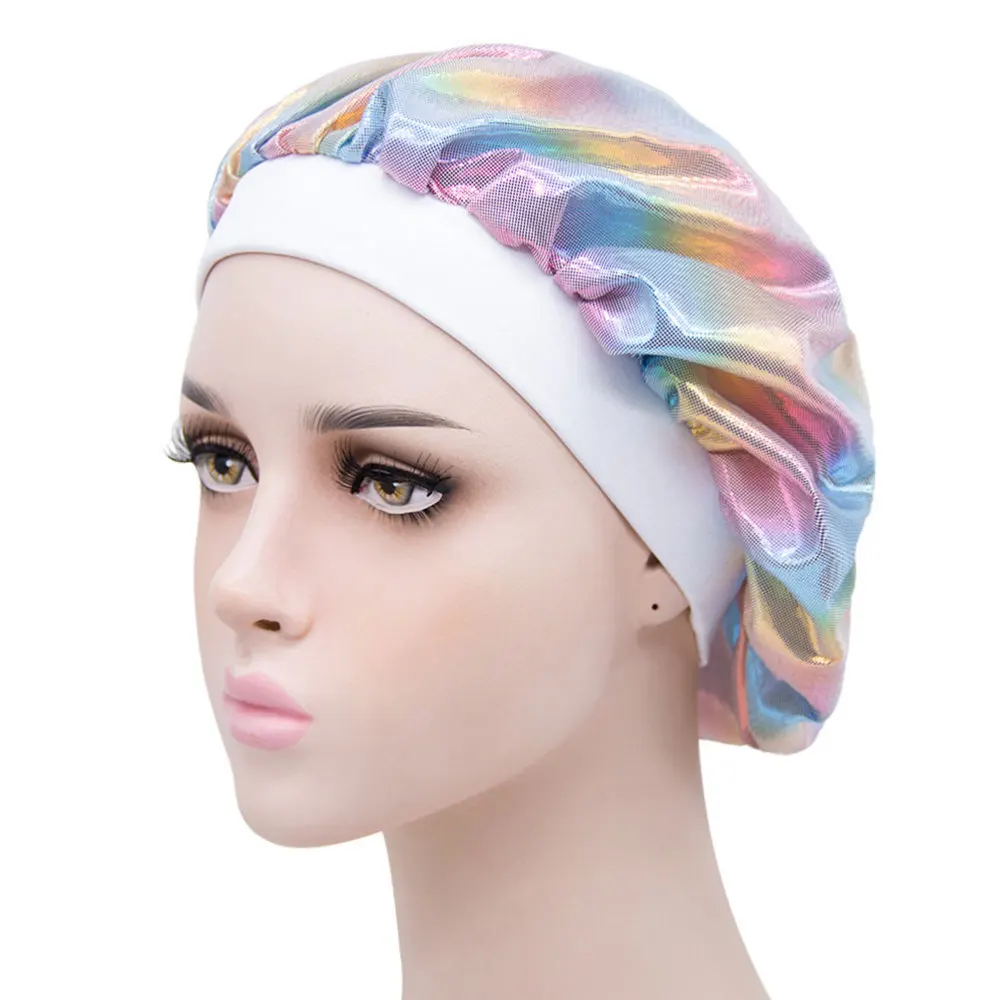 

6pcs Elastic Bathing Shower Cap Shower Hat Night Sleep Bonnet Sleeping Supplies