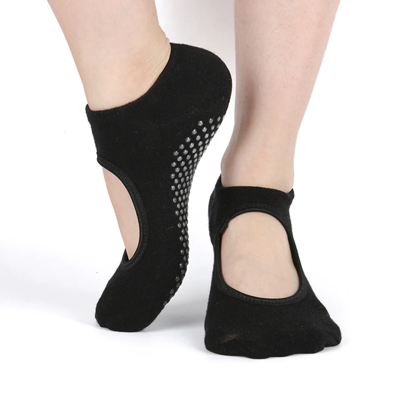 Женские нескользящие носки-башмачки низкие носки-тапочки быстросохнущие