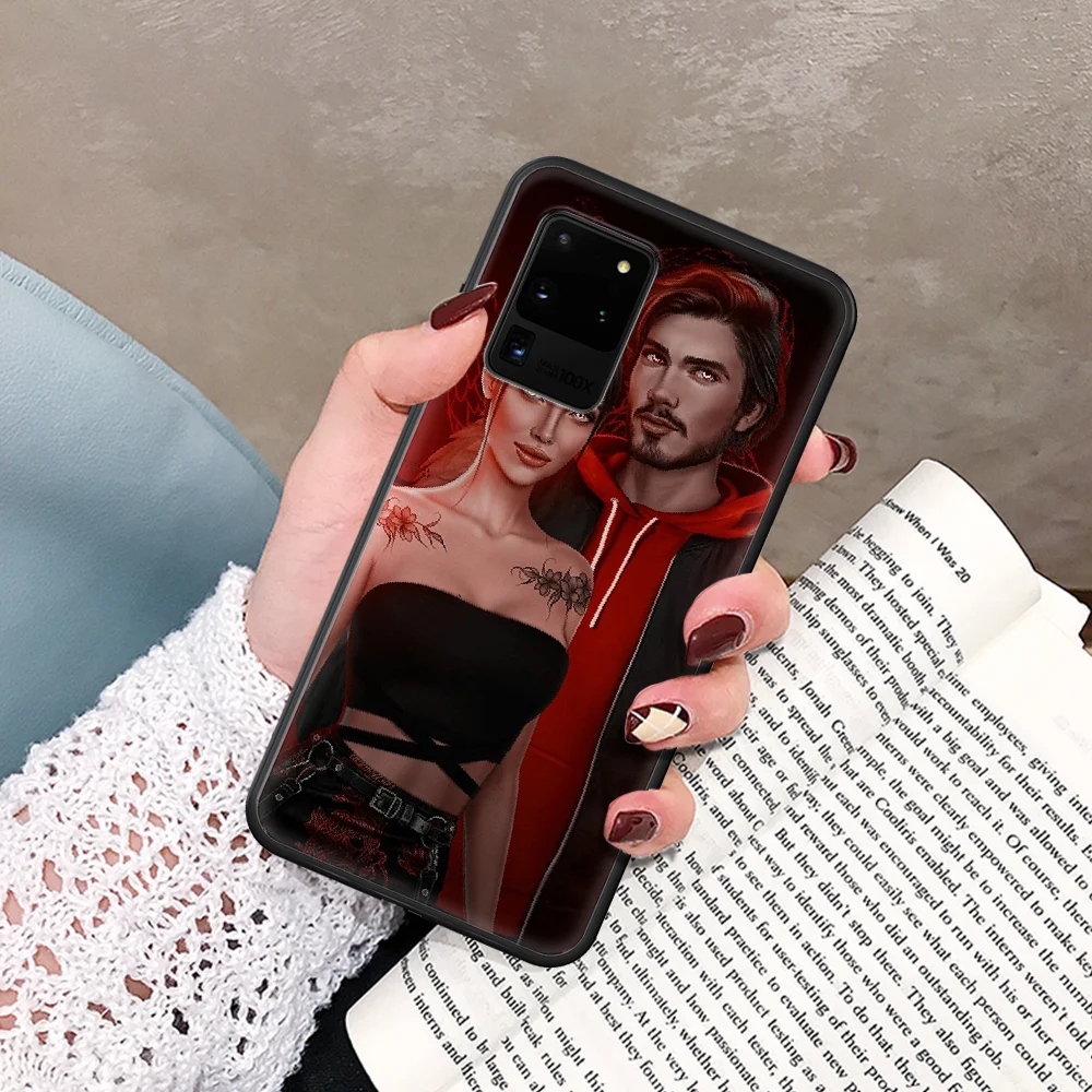 

Romance Club Phone Case For Samsung Galaxy Note S 8 9 10 20 Plus E Lite Uitra black Cover Luxury Hoesjes Trend Bumper Tpu Shell
