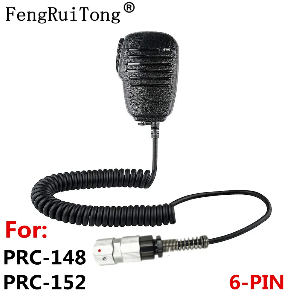 Handheld speaker microphone 6 pin ptt for TRI TCA/AN PRC152 PRC148 Talkie Walkie Adapter prc-152 prc-148，Out of 3.5 audio