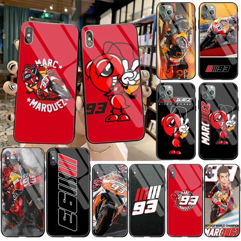 Лидер продаж 2019 чехол для телефона Марка Маркеса Moto Gp 93 закаленное стекло iPhone 11 Pro