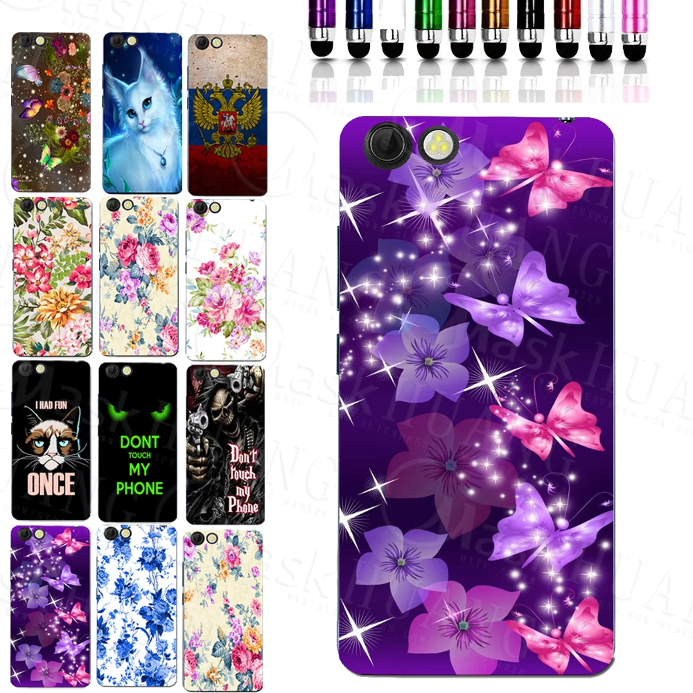 2016 модная красивая задняя крышка из ТПУ в стиле ретро с цветами для Prestigio Muze D3 PSP3530