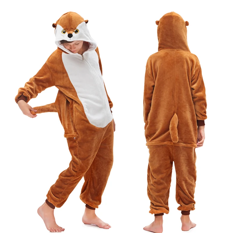 Kigurumi/Пижама с единорогом; комбинезон с животными для детей; одежда для сна для мальчиков и девочек; детская пижама с рисунком единорога; зимний комбинезон