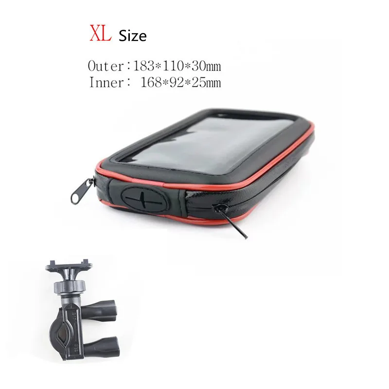 motorcycle phone holder cases support mobile moto bicycle stand for iphonehuaweixiaomisamsung smartphones shockproof bag free global shipping