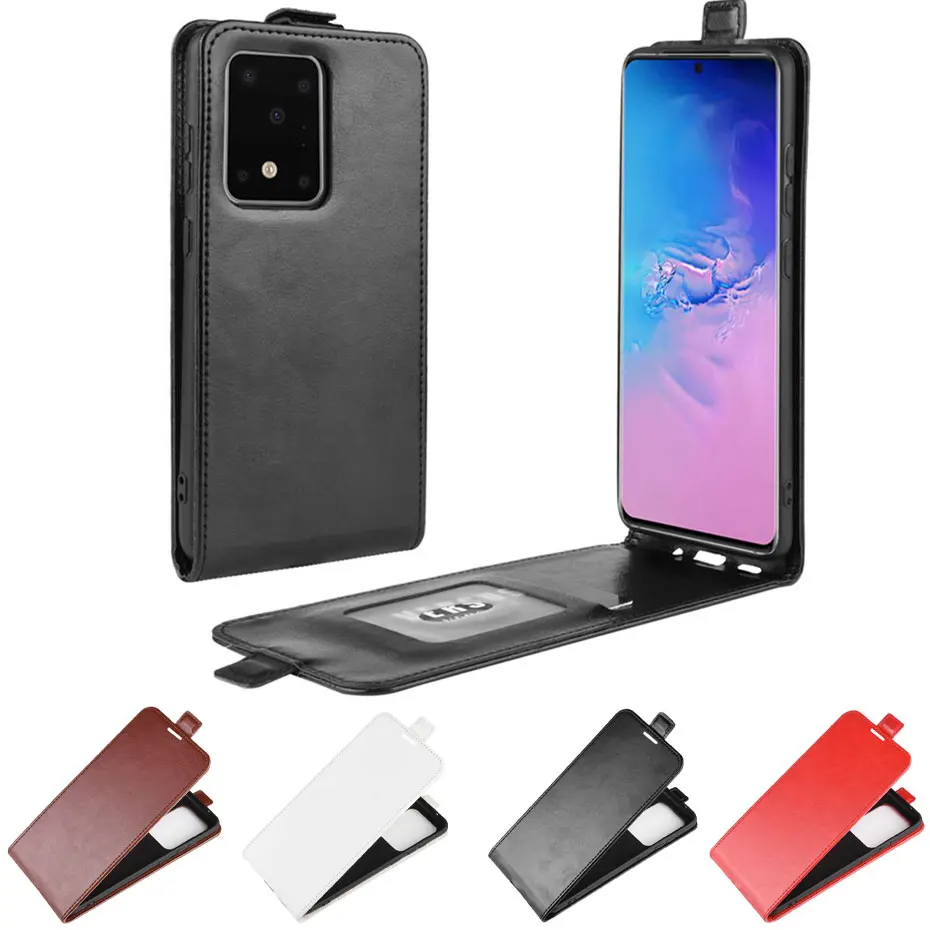 Чехол из искусственной кожи для Samsung Galaxy S20 Plus вертикальный откидной бумажник