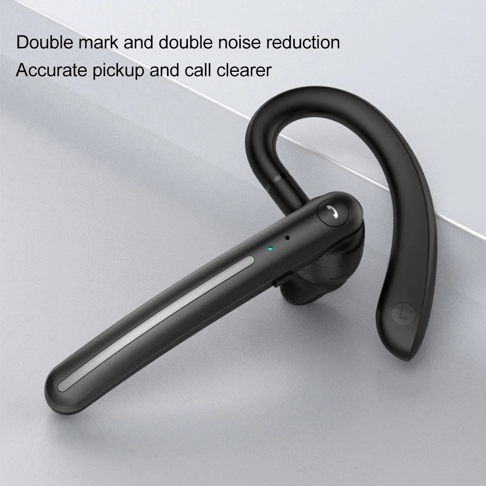 

Беспроводные Bluetooth-наушники с шумоподавлением, универсальный ушной крючок для бизнеса, Bluetooth-гарнитура с голосовым управлением