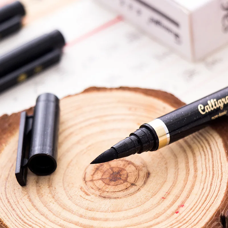 1 шт. каллиграфическая ручка красивая мягкая можно добавить чернила каллиграфия
