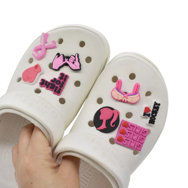 10 шт. розовый Стиль обуви подвески платье ножницы автомобиль туфли с раздельными