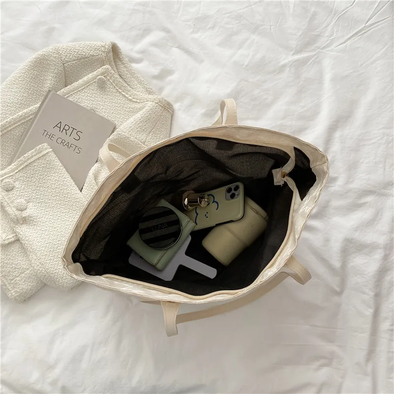 

Women's Bag 2021 New fashion retro alphabet Tote bag Casual large volume single shoulder bag trend tote bag