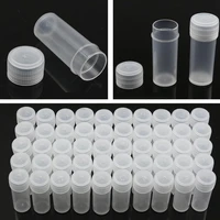wholesale 500 pcs 5g volume plastic sample bottle 5ml small vial medicine pill powder capsule storage container translucent