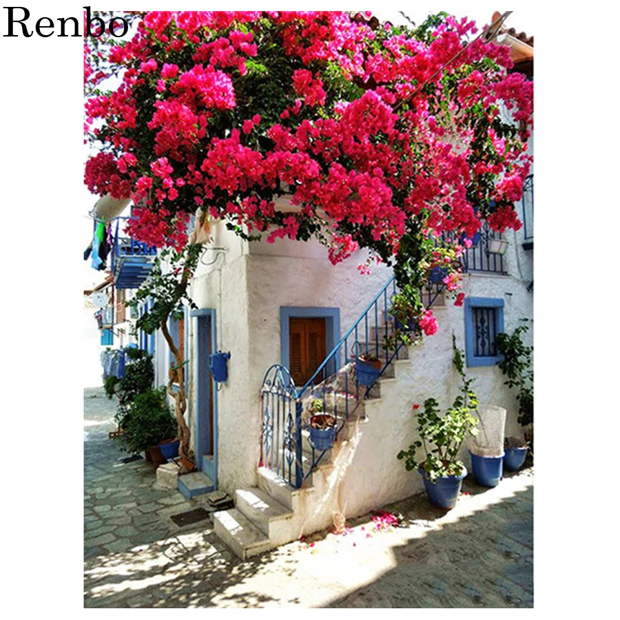 

5D Diy Diamond Painting European town landscape Diamond Embroidery Pictures Of Rhinestone decor 5D Diamond Mosaic Sale