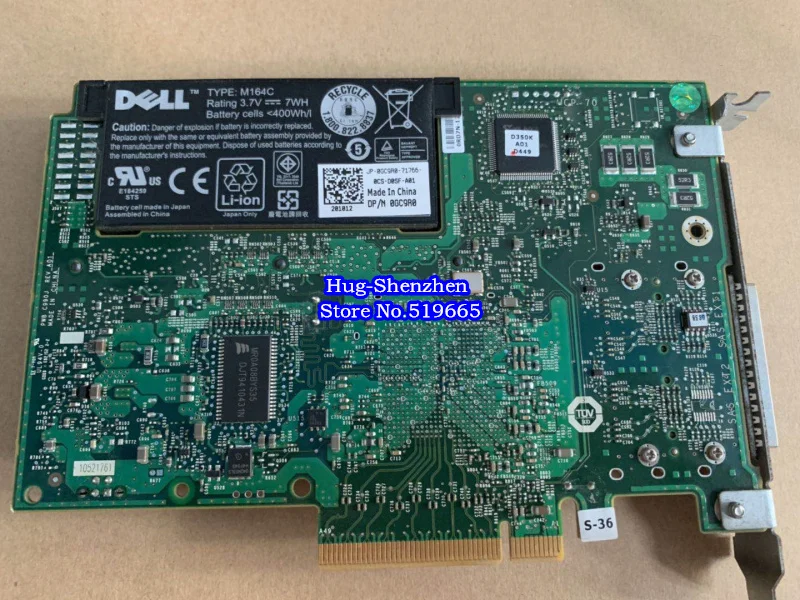 H800 массив карта raid 87V49 D90PG 5KYFR 6 ГБ с Кэш батареей для DELL 512 1g|Платы расширения| |