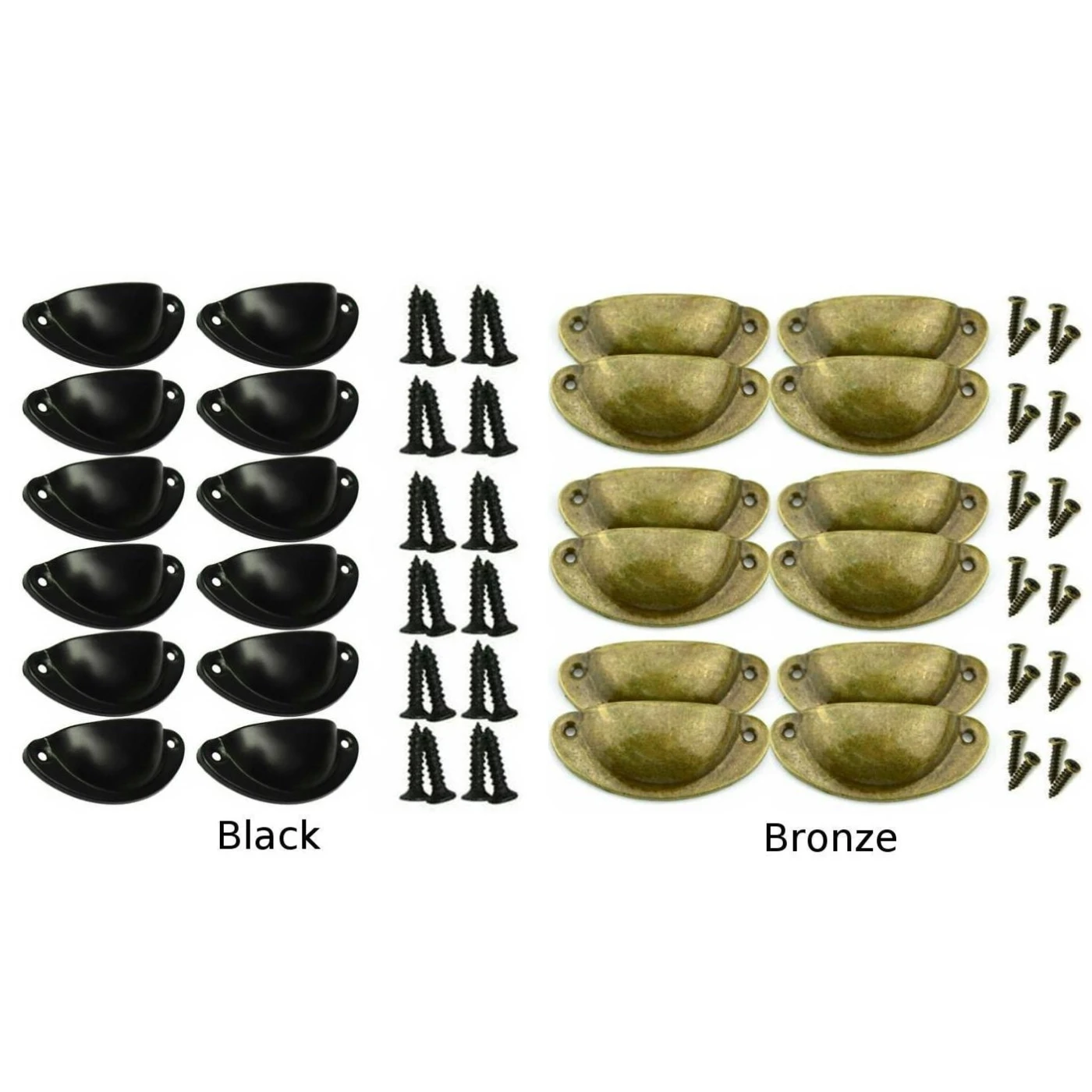 24 шт. ручка для шкафа дверная чашка ящик мебели антикварная ретро украшения