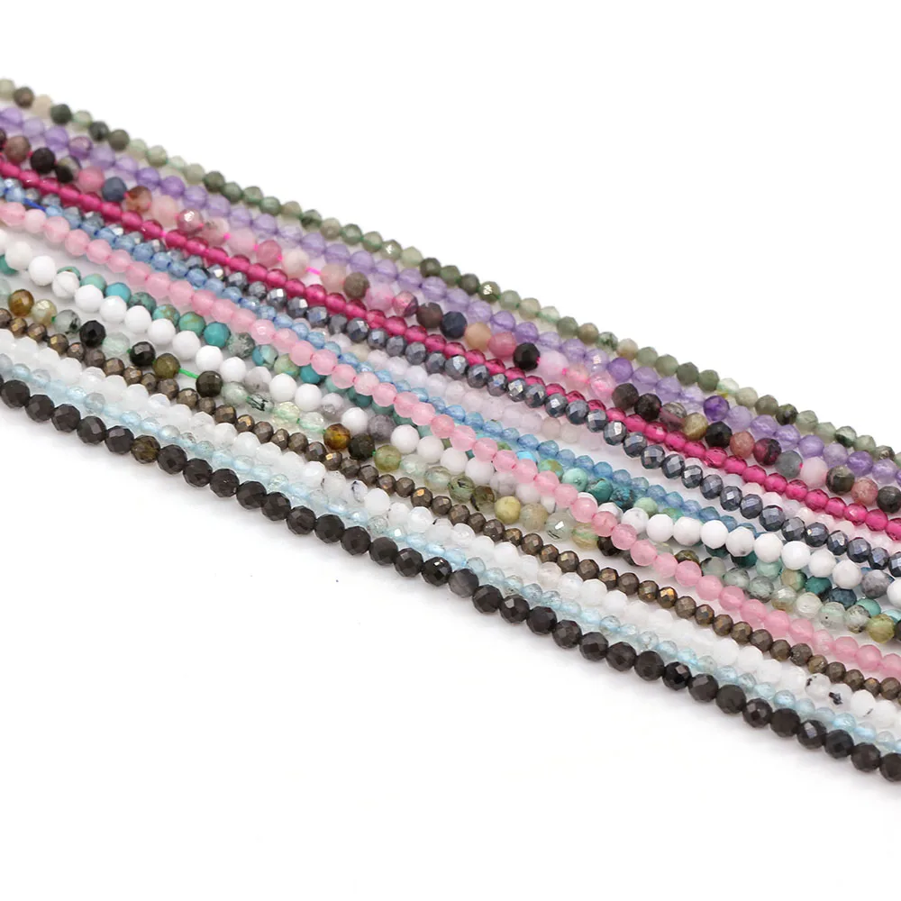 

2Strands High Quality Natural Stone Beads Section Loose Beads For Jewelry Making DIY Necklace Bracelet Earrings Accessory