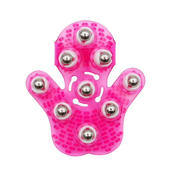 

Roller Ball Body Massage Glove Anti-Cellulite Muscle Pain Relief Relax Massager For Neck Back Shoulder Buttocks Face Lift Tools