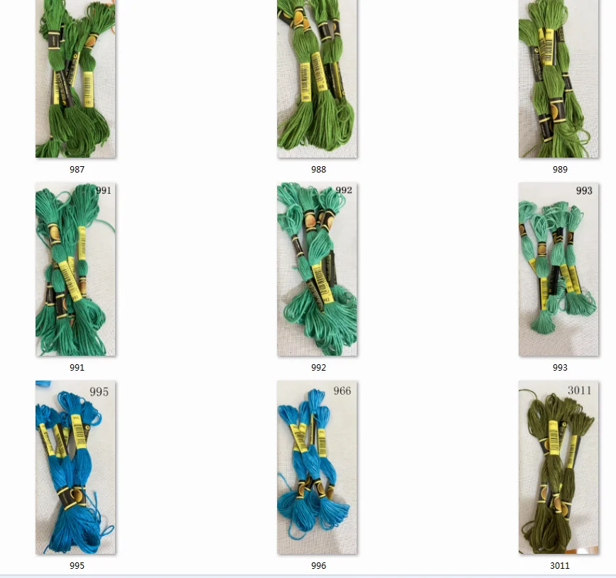 Лучшая модель CXC, 10 шт., флейта, задняя фотография, пользовательские цвета ниток 09