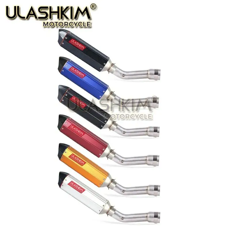 Motorcycle Full System Exhaust Escape Muffler Middle Connect Link Pipe Slip On For YAMAHA FZ1 FZ1N FZ1000 2005 to DB-KILLER