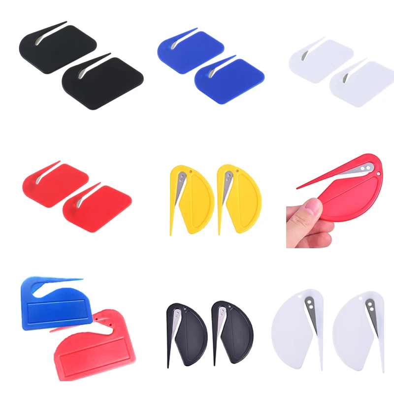 

2 шт./лот открывалка для пластиковых писем, Мини открывалка для конвертов для писем, защитная бумага, нож для резака, офисное оборудование, Но...