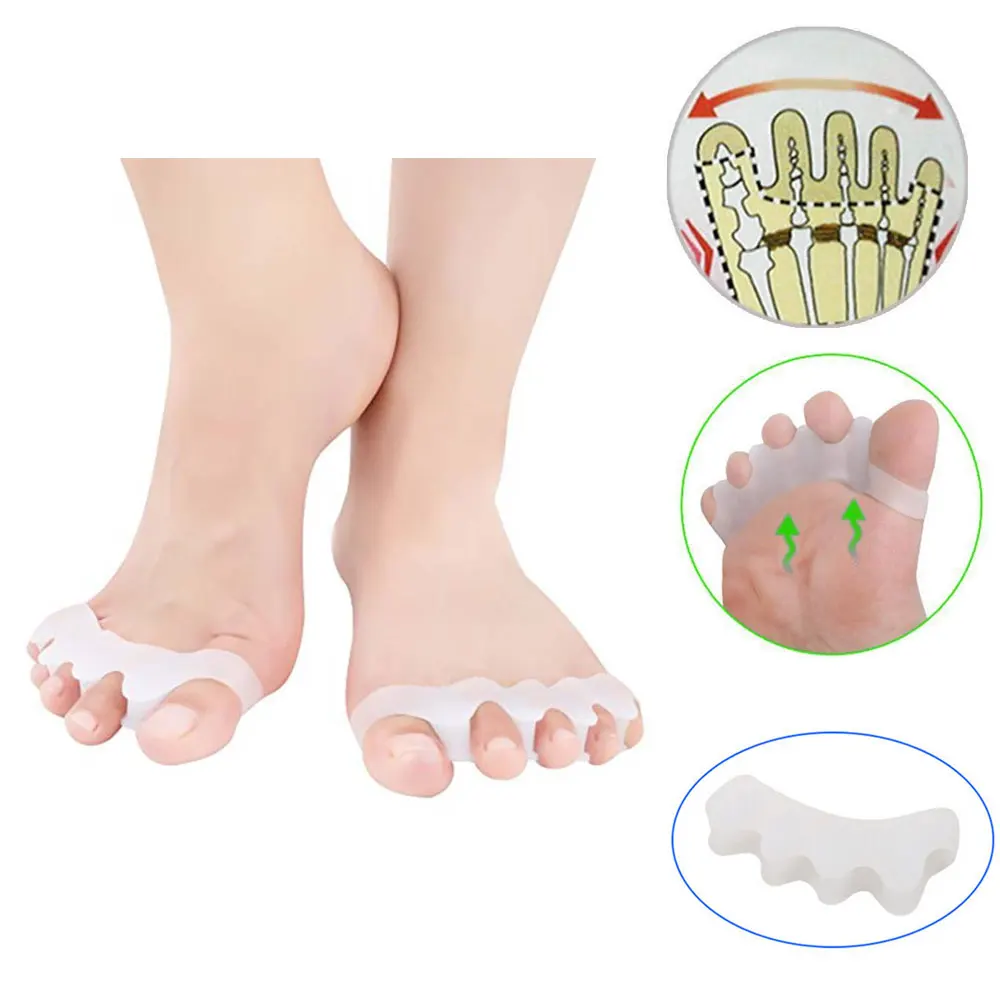 1 пара силиконовые разделители для пальцев ног растяжки | Красота и здоровье