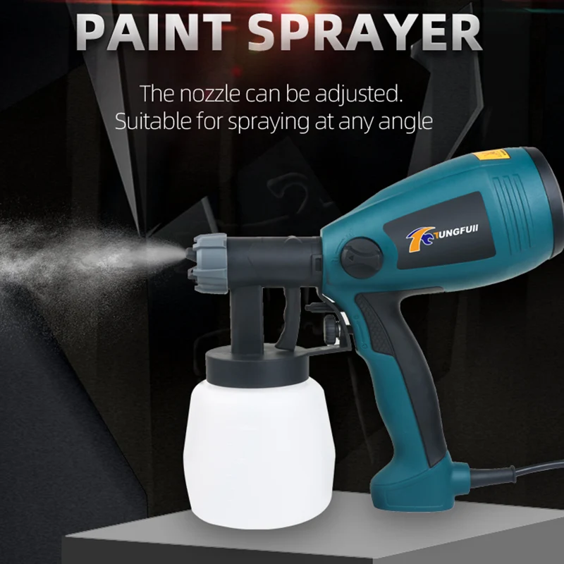 

Paint Spray Gun High Pressure Electric Spray Gun 500W Home DIY Airbrush Gun Removable Adjustable Sprayer Electric For Car