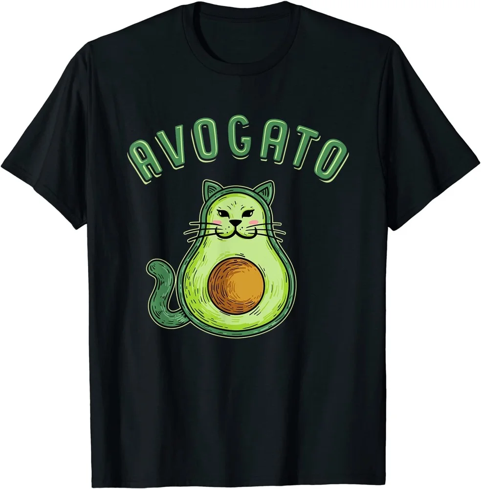

2021 T Shirt Women Kawaii Summer Tops Graphic Tees Fashion Tee Shirt Unisex Avogato - Funny Cinco de Mayo Avocado Cat T-Shirt