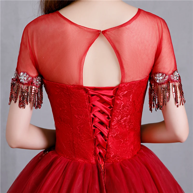 Цветное свадебное платье новинка корейский стиль изящное милое короткое