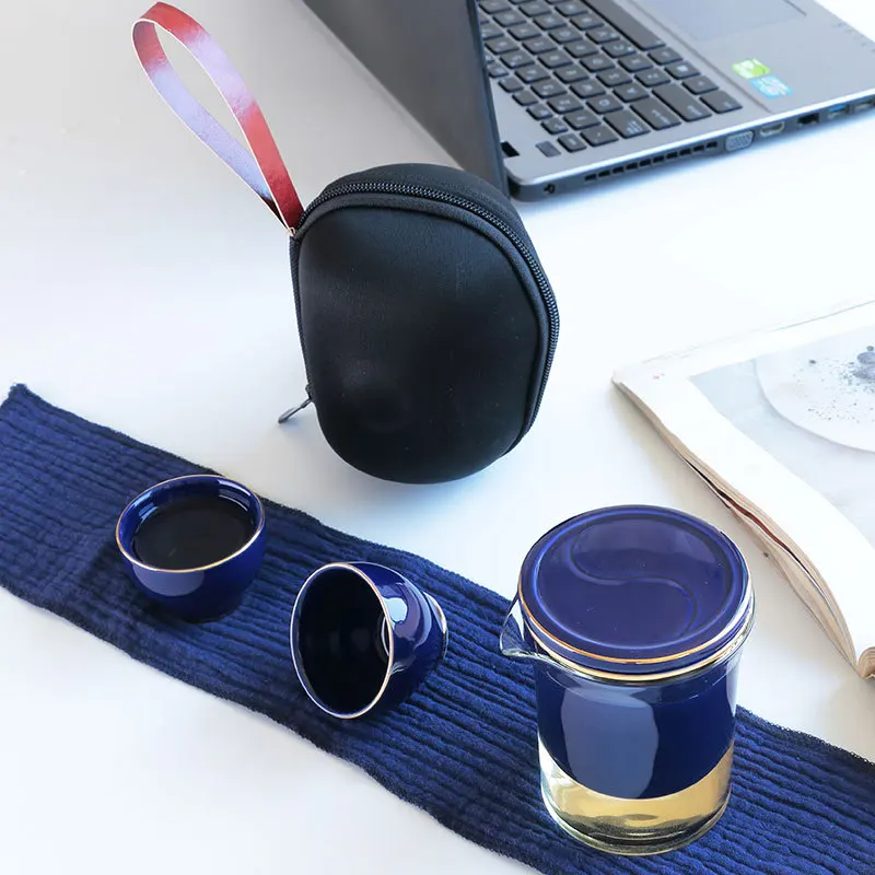 Японский стиль чайная чашка для офиса путешествий чайник один две чашки дорожный