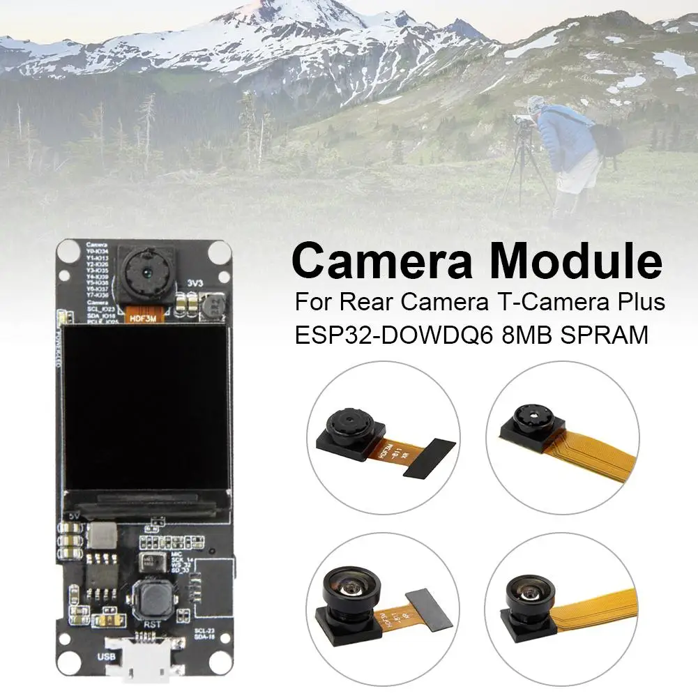 Модуль камеры OV2640 адаптер T камера плюс ESP32 DOWDQ6 8 Мб SPRAM UXGA изображения могут быть