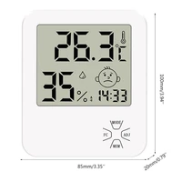 indoor room lcd display electronic temperature humidity meter digital thermometer hygrometer weather station alarm clock