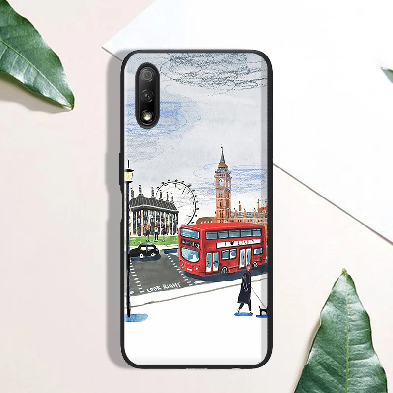 Cartoon Printed Soft Tup Case for Huawei Honor 8 Pro 9 10 20 Lite 30 Painted Back Phone Cover On 10i 20i 20S 30S House |