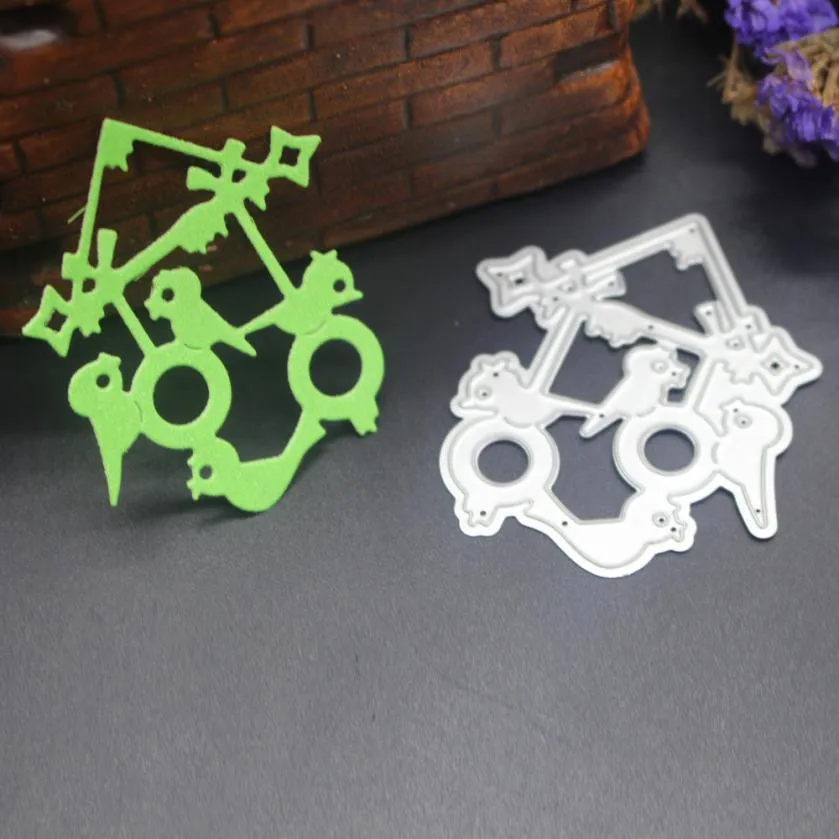 DIY Счастливого Рождества металлические стежки Вырубные штампы трафареты