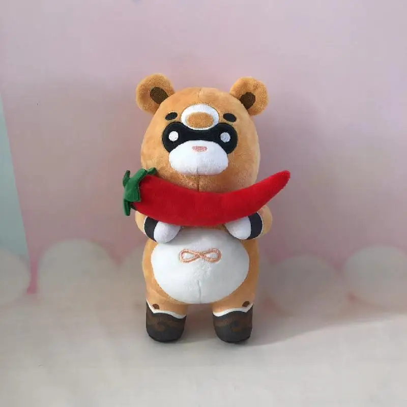

20cm Anime Genshin Impact Xiangling Guoba Theme Cute Plush Stuffed Dolls Toy Pillow Kawaii Cartoon Cosplay Christmas Gifts