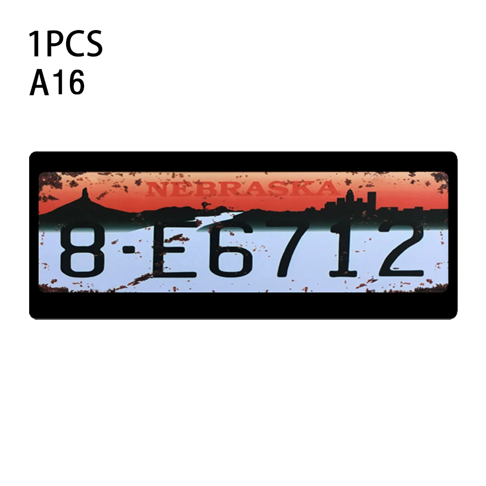 1PCS A16 1 шт. RC заказной номерной знак металлический каркас прочность водонепроницаемый для 1:10 Tamiya CC01 осевой Scx10 Traxxas Trx-4 Trx4 гусеничный автомобиль - Цвет: 1PCS A16